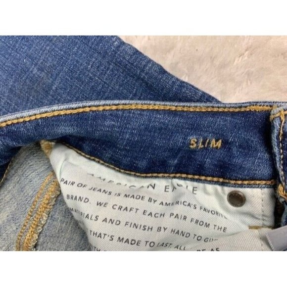 American Eagle Size 26x28 Womens Jeans Next Level Stretch Slim Mid Rise … - Picture 5 of 7